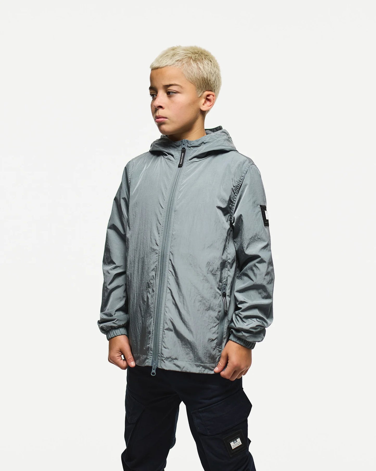Weekend Offender Junior Technician Fleece Lined Jacket Porpoise Grey