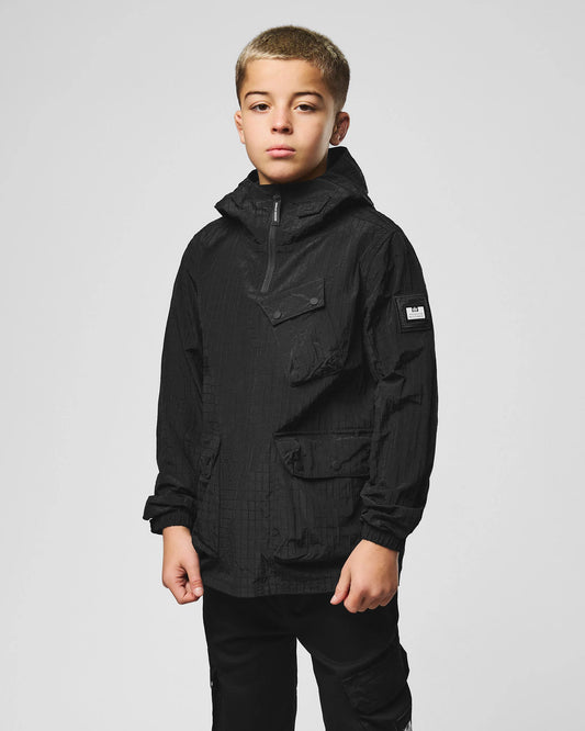 Weekend Offender Kids Grohl Over-Top Jacket Black