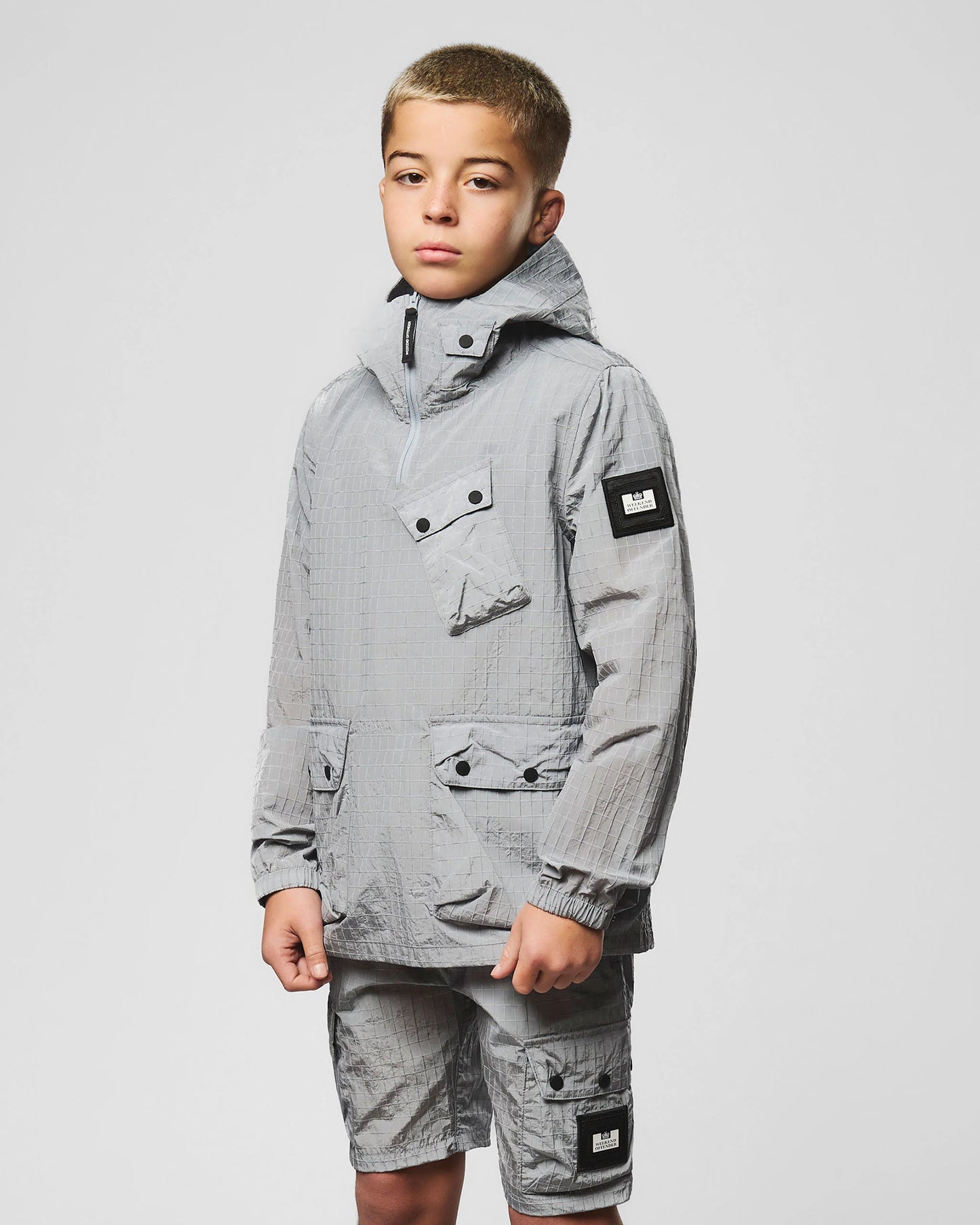 Weekend Offender Kids Grohl Over-Top Jacket Smokey