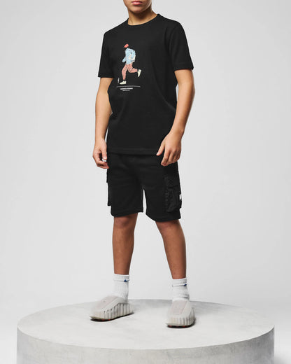 Weekend Offender Kids Nor'easter Jogger Shorts Black