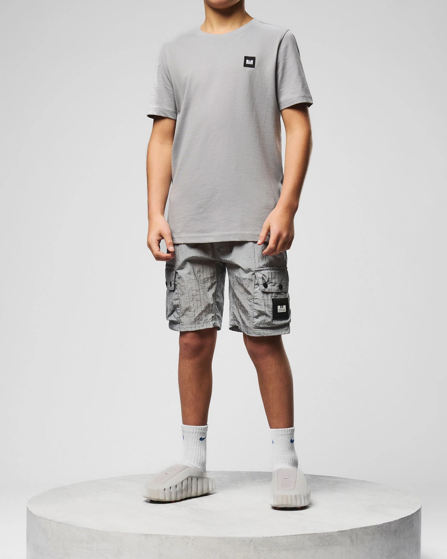 Weekend Offender Kids Zemmouri Cargo Shorts Smokey