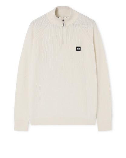 Weekend Offender Isser 1/4 Zip Jumper Ivory