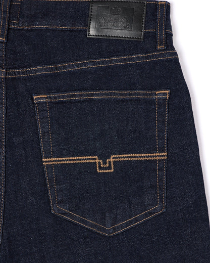 Weekend Offender Loose Fit Denim Jeans Dark Rinse