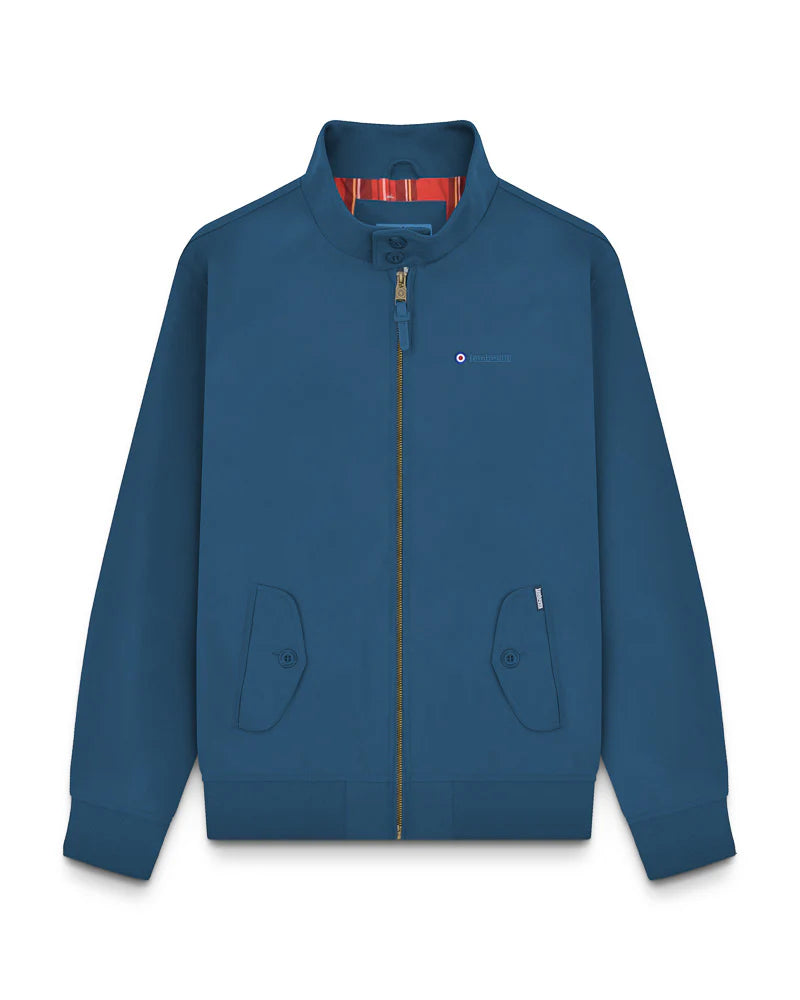 Lambretta Shower Resistant Harrington Jacket Dark Blue
