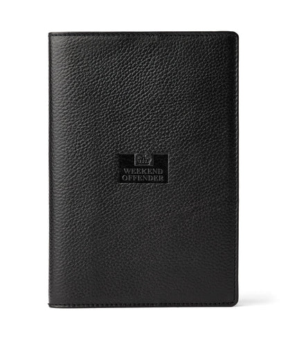 Weekend Offender Leather Notebook Holder With Gift Box Black