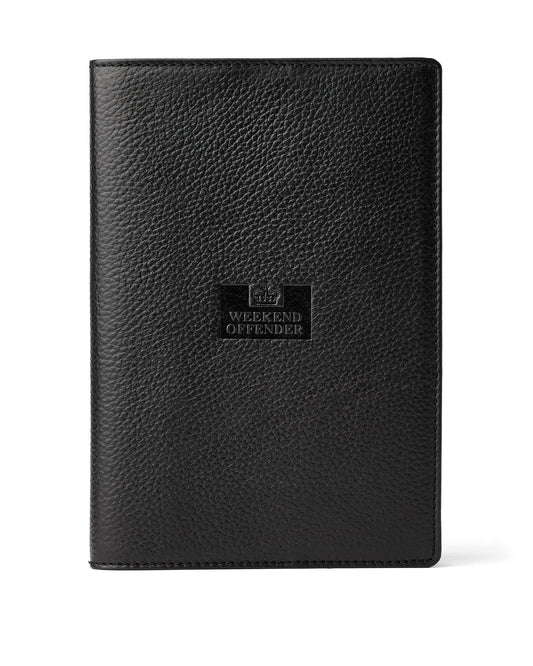 Weekend Offender Leather Notebook Holder With Gift Box Black