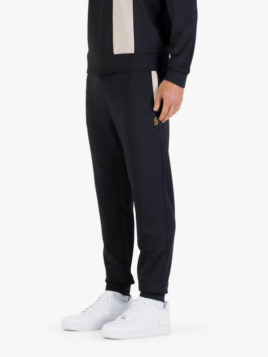 Luke 1977 Francis Cuffed Joggers Black Dark Ecru