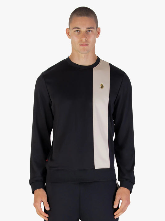 Luke 1977 Latchford Sweatshirt Black Dark Ecru