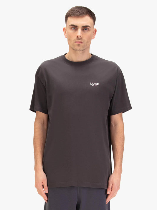 Luke 1977 Exquisite Relaxed Fit T-Shirt Charcoal