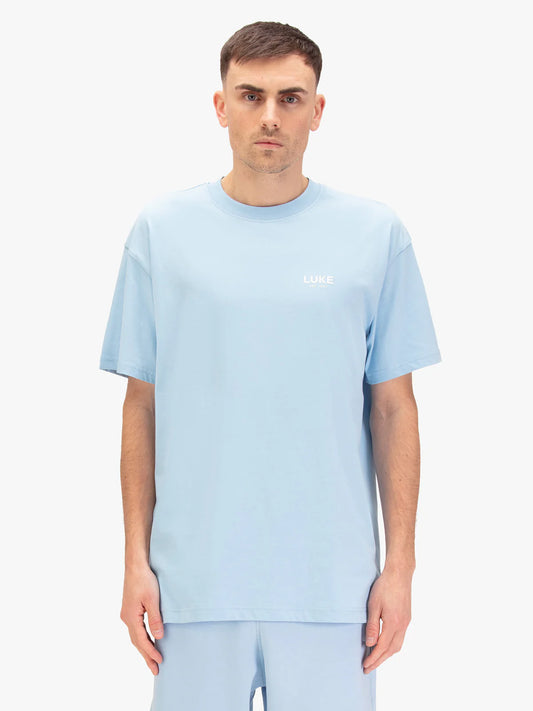 Luke 1977 Exquisite Relaxed Fit T-Shirt Sky Blue