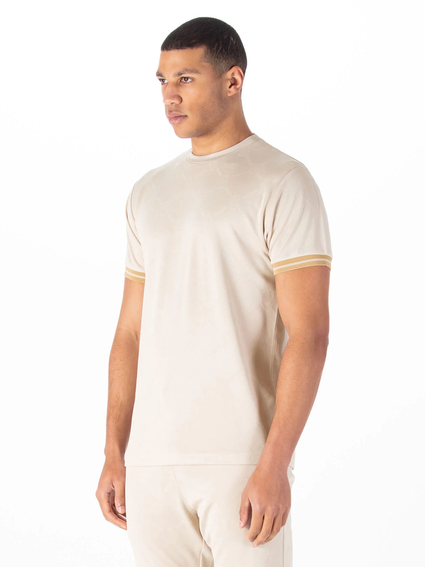 Luke 1977 Hyde Textured T-Shirt Dark Ecru