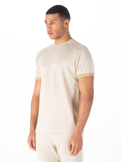 Luke 1977 Hyde Textured T-Shirt Dark Ecru