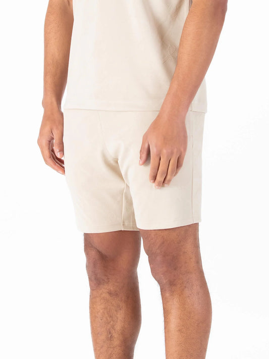 Luke 1977 Phoenix Textured Shorts Dark Ecru