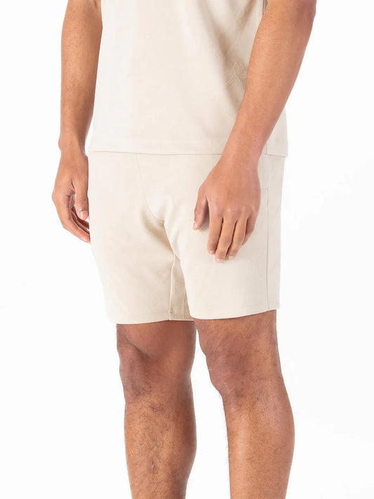 Luke 1977 Phoenix Textured Shorts Dark Ecru