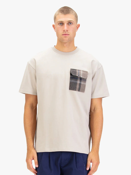 Luke 1977 Kington Pocket T-Shirt Stone