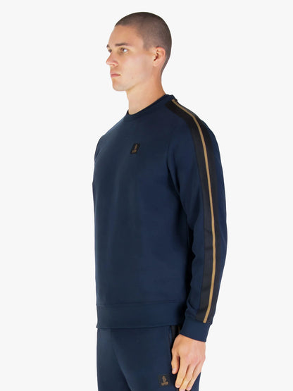 Luke 1977 Massachusetts 1000 Tape Detail Sweatshirt Dark Navy