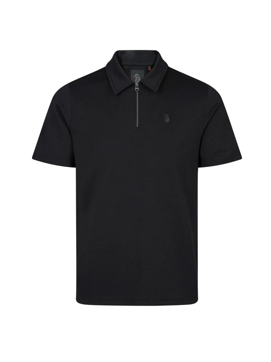 Luke 1977 Euphonic Modal Zip Polo Shirt Black