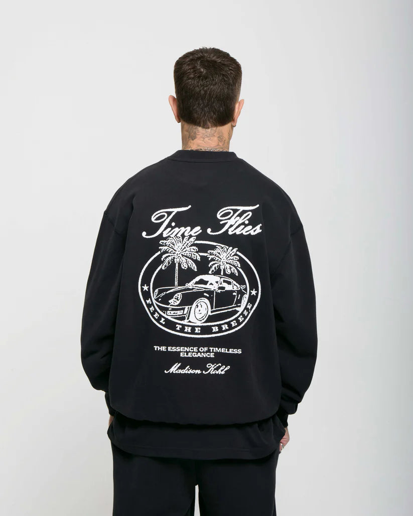 Madison Kohl Time Flies Sweatshirt Black