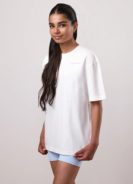 Gym King Junior Malibu Boyfriend T-Shirt Cream