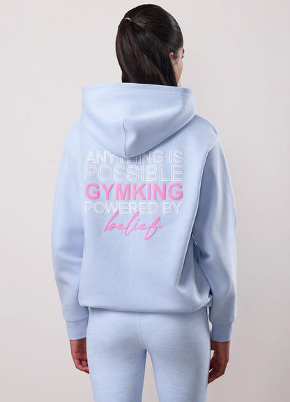 Gym King Junior Malibu Oversized Hoodie Hydrangea Blue