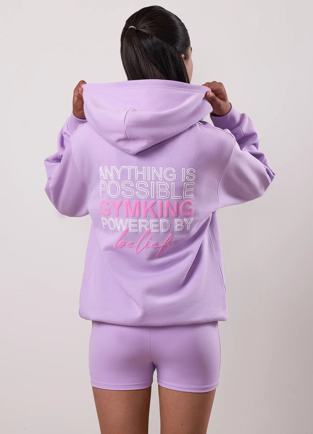 Gym King Junior Malibu Oversized Hoodie Lilac Haze