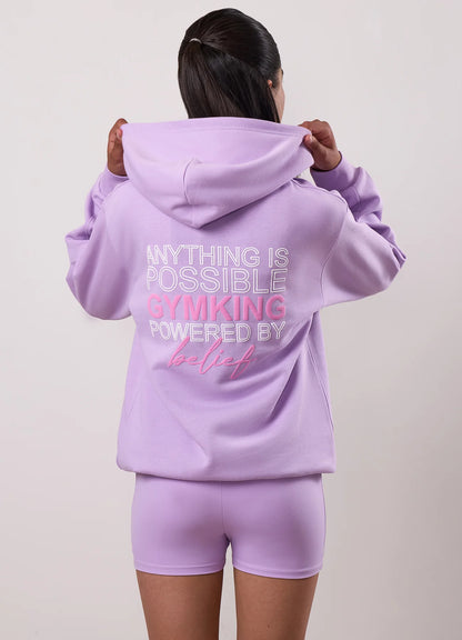 Gym King Junior Malibu Oversized Hoodie Lilac Haze