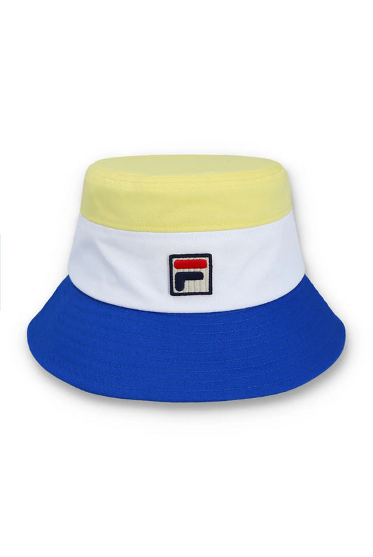FILA Marco Tri Colour Bucket Hat Popcorn/White/Turkish Sea