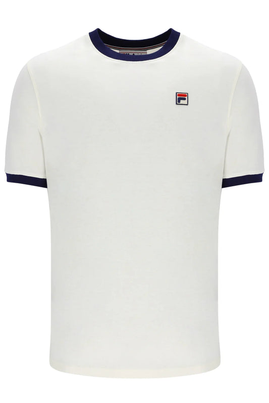 FILA Marconi Essential Ringer T-Shirt Gardenia/Navy