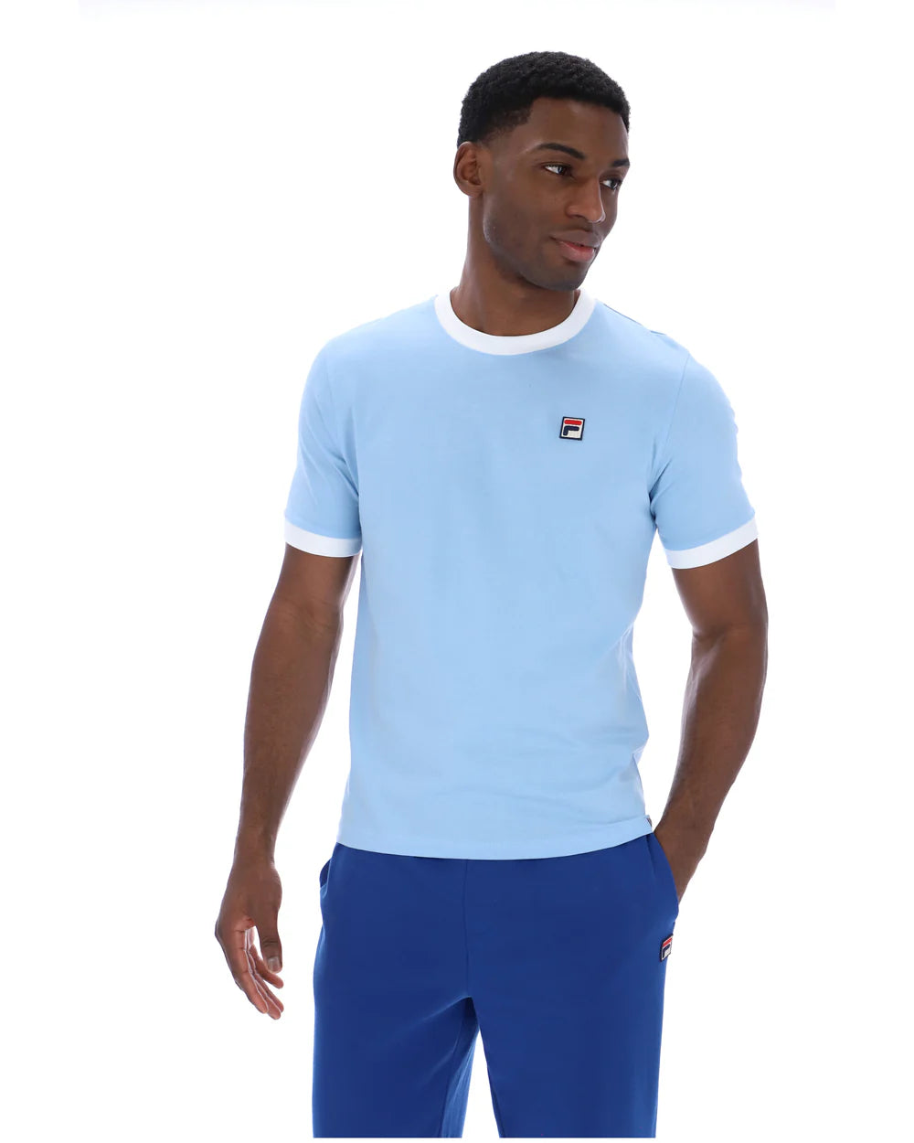 FILA Vintage Marconi Ringer T-Shirt Frozen Fjord/White