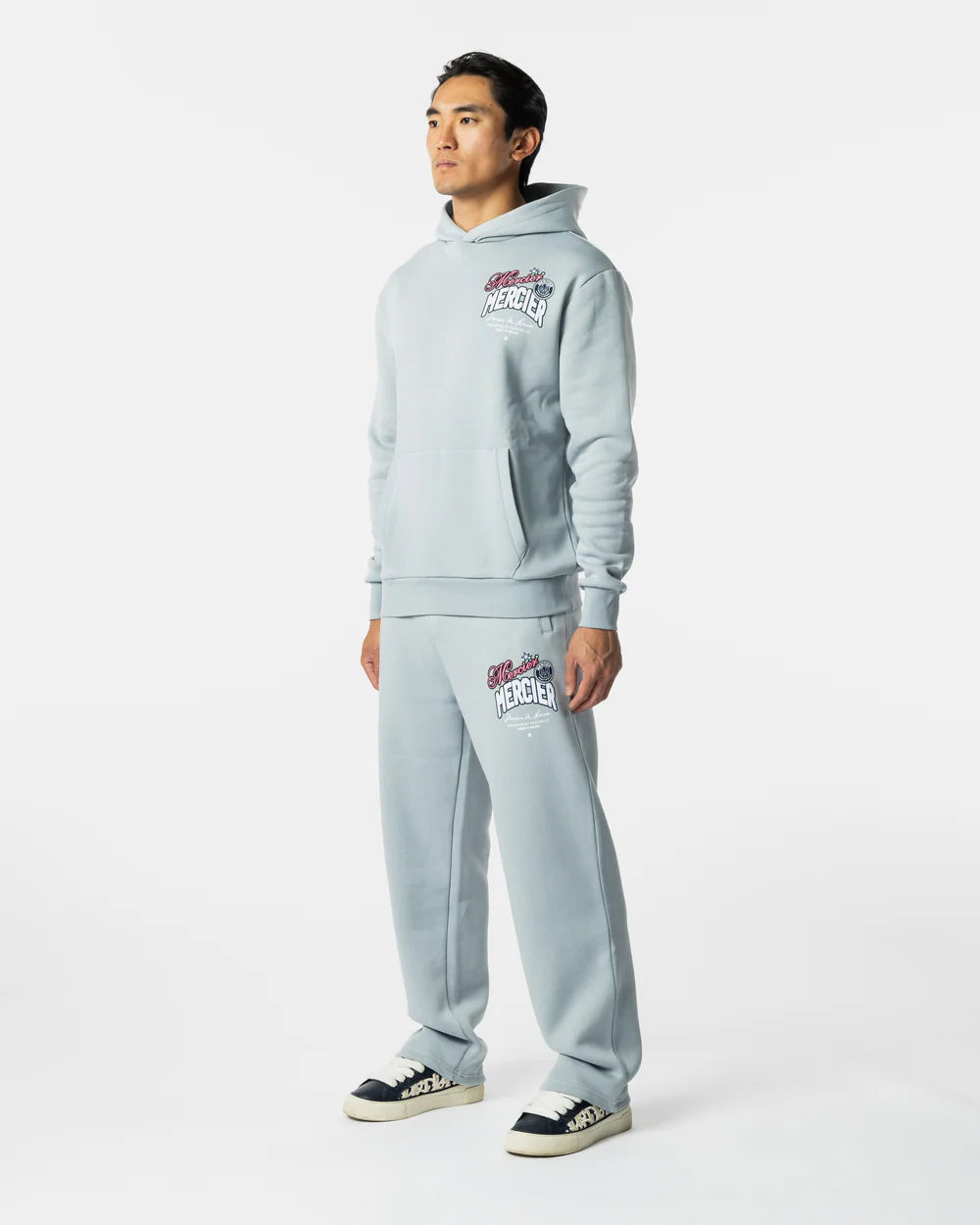 MERCIER Guerrilla Hoodie Silver Cloud