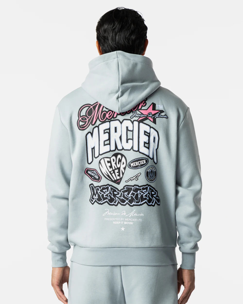 MERCIER Guerrilla Hoodie Silver Cloud