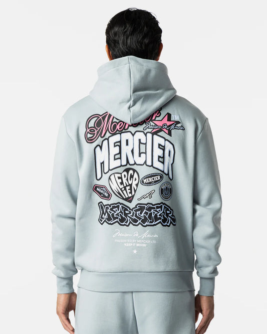 MERCIER Guerrilla Hoodie Silver Cloud