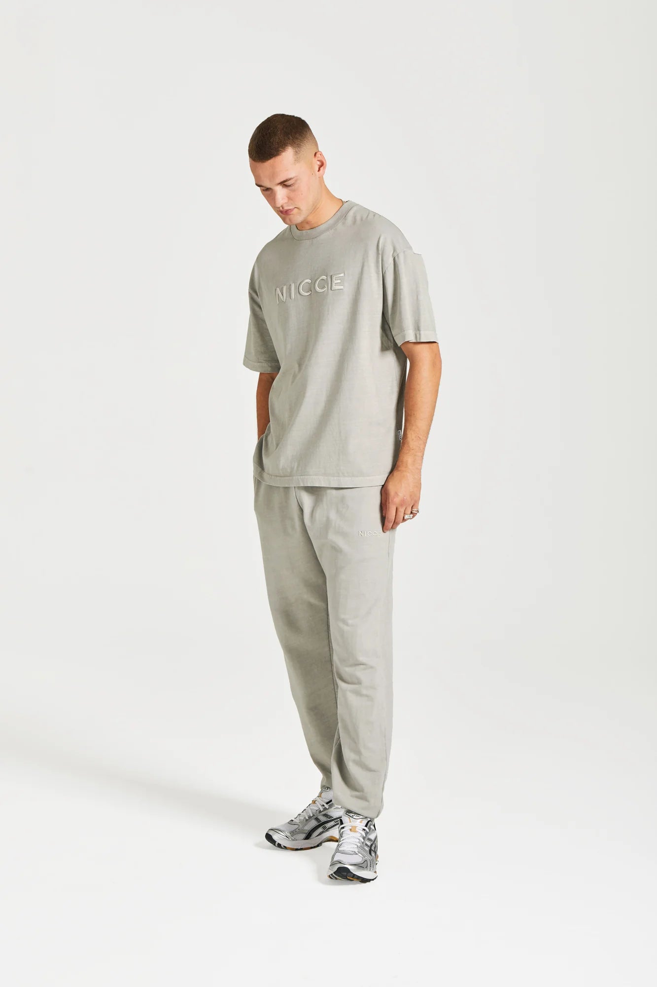 Nicce Mercury T-Shirt Circular Grey