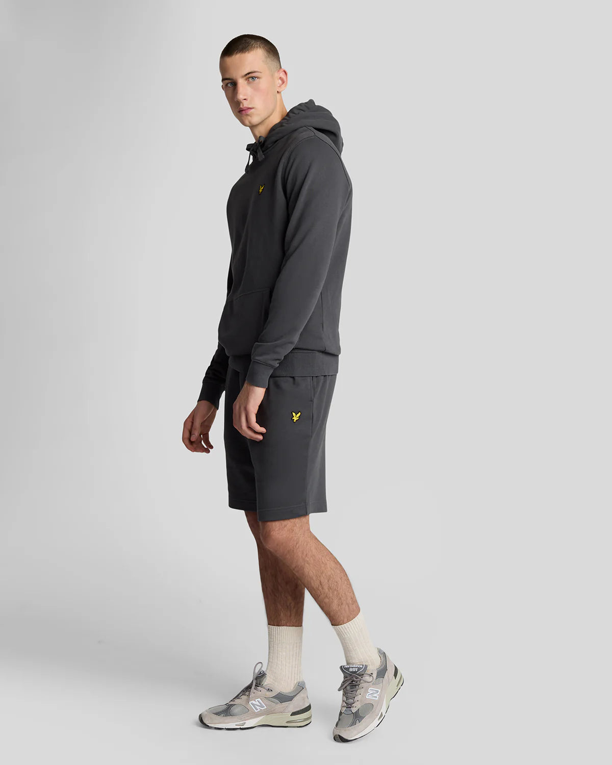 Lyle & Scott Cotton Sweat Short Gunmetal