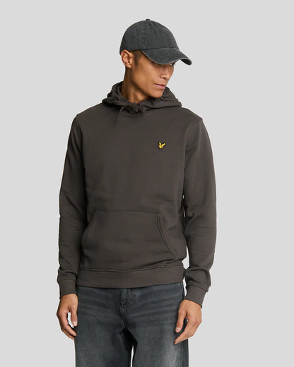Lyle & Scott Loopback Cotton Hoodie Gunmetal