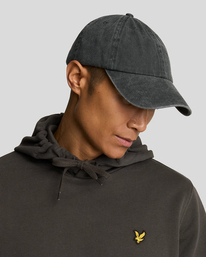 Lyle & Scott Loopback Cotton Hoodie Gunmetal