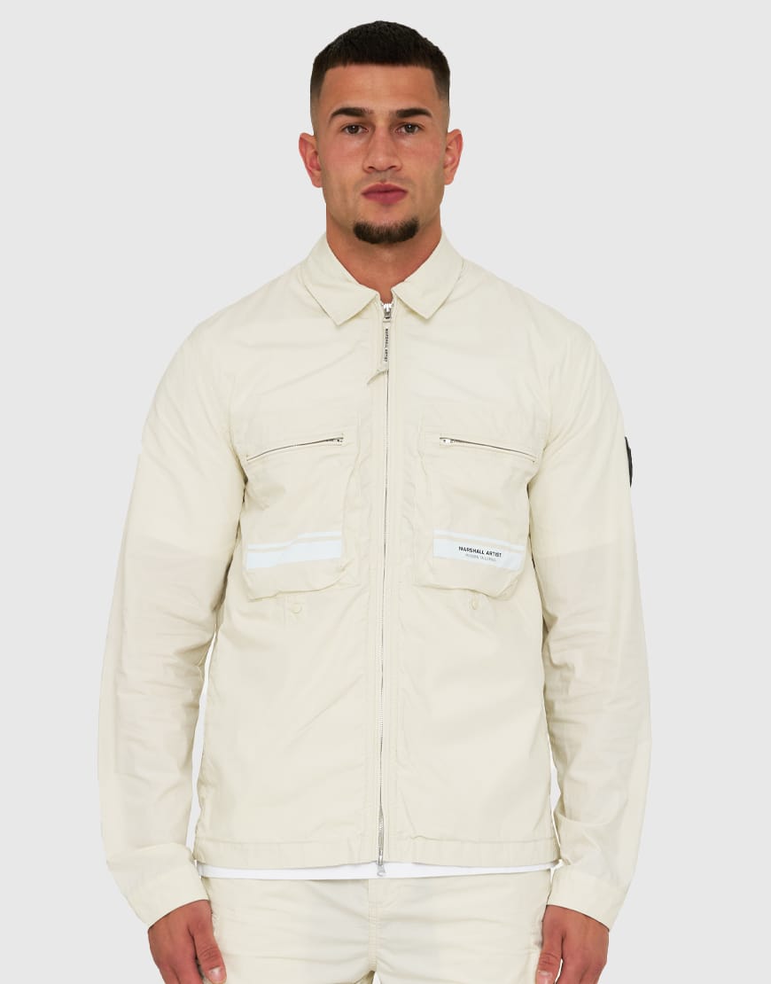 Marshall Artist Seafield Overshirt Stone
