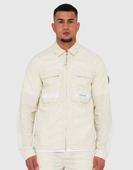 Marshall Artist Seafield Overshirt Stone