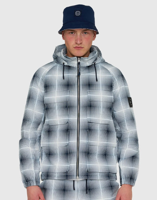 Marshall Artist Shadow Check M-65 Jacket Navy