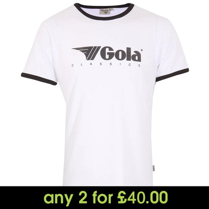 Gola Ringer T-Shirt White