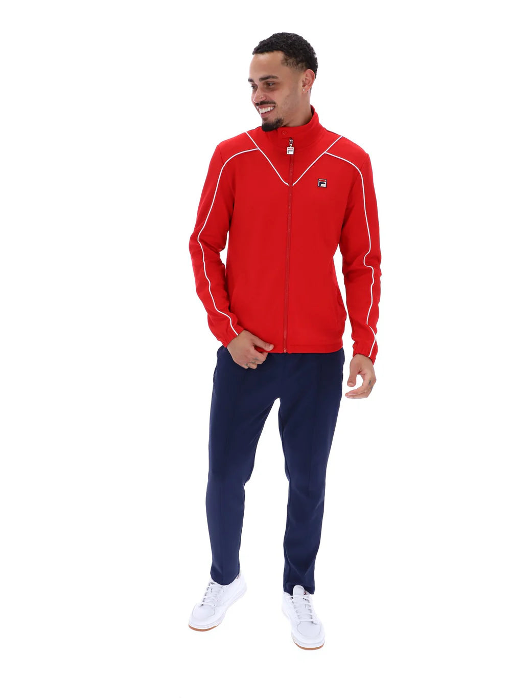 FILA Noble Archive Piping Track Jacket FILA Red/White