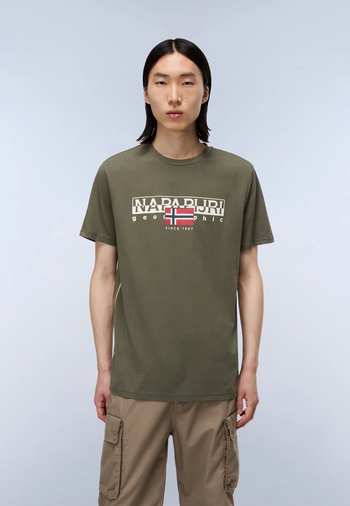 Napapijri S-AYLMER T-Shirt Tea Leaf