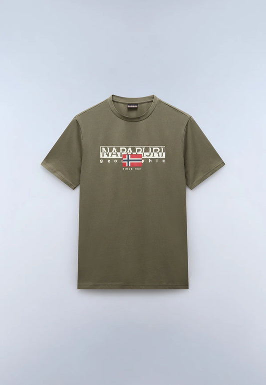 Napapijri S-AYLMER T-Shirt Tea Leaf