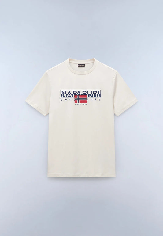 Napapijri S-AYLMER T-Shirt Beige Dimity