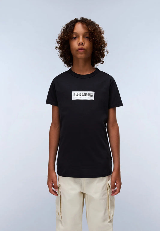 Napapijri Junior Chamois Jersey Short Sleeve T-Shirt Black
