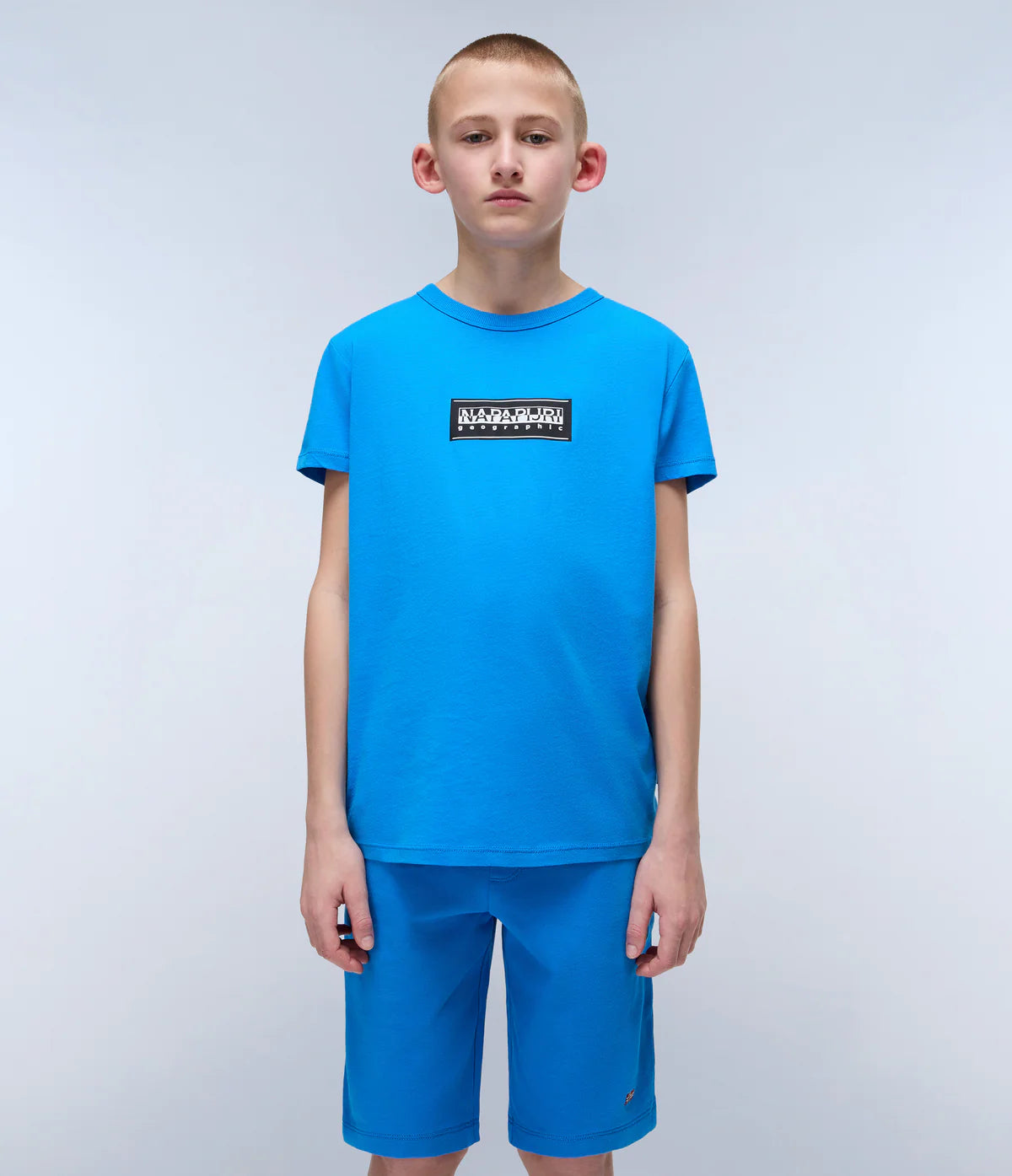 Napapijri Junior Chamois Short Sleeve T-Shirt French Blue