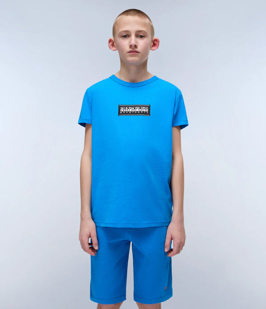 Napapijri Junior Chamois Short Sleeve T-Shirt French Blue