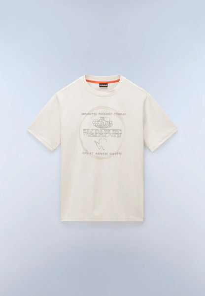 Napapijri Bald Jersey Short Sleeve T-Shirt Beige