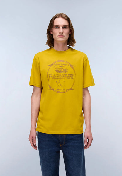 Napapijri Bald Jersey Short Sleeve T-Shirt Yellow Gold