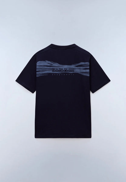 Napapijri S-BACK GRAPHIC SS Blu Marine